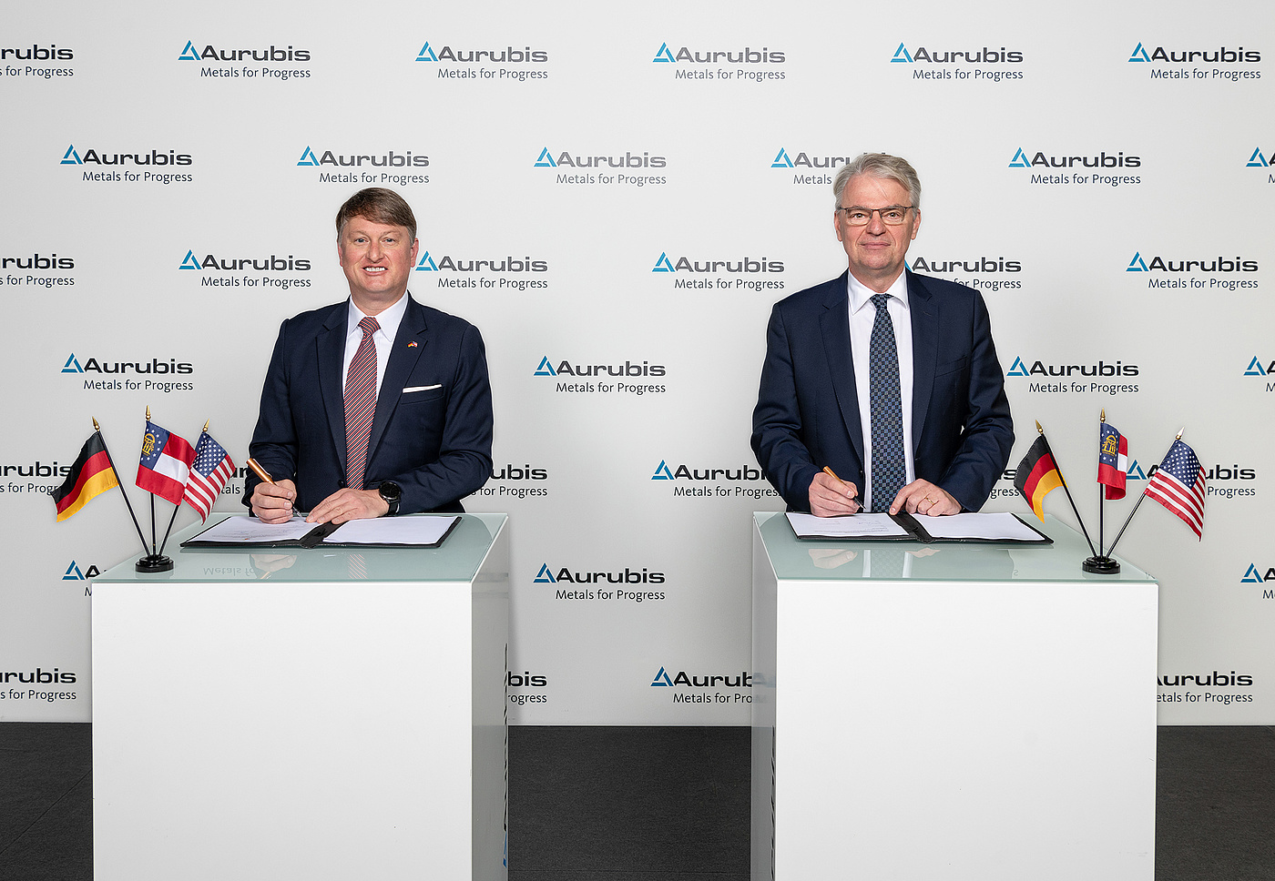 Foto: Aurubis: USA Vertrag Panzau Unterzeichnung